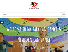 Tablet Screenshot of mybabycandance.com